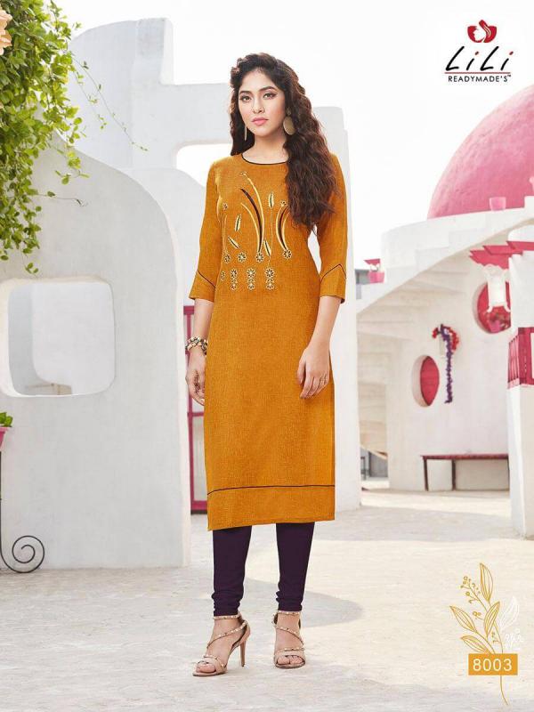 Lili Suhani Cotton Embroidery Fancy Kurti Catalogue 